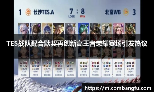 TES战队配合默契再创新高王者荣耀赛场引发热议